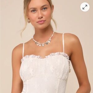 Lulu's Cream Lace Bodysuit